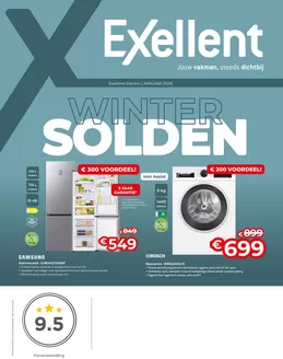 Catalogue Exellent à Mons | Exellent witgoed folder wintersolden 2026 | 2026-01-01T00:00:00.000Z - 2026-01-31T00:00:00.000Z