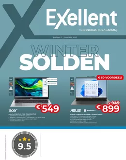 Catalogue Exellent à Mons | Exellent it folder wintersolden 2026 | 2026-01-01T00:00:00.000Z - 2026-01-31T00:00:00.000Z