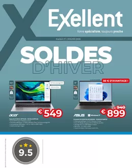 Catalogue Exellent à Ostende | Folder exellent it soldes dhiver 2026 | 2026-01-01T00:00:00.000Z - 2026-01-31T00:00:00.000Z