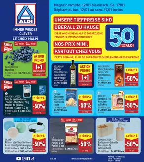 Catalogue Aldi à Brée | Bonnes affaires et offres actuelles | 2026-01-12T00:00:00.000Z - 2026-01-17T00:00:00.000Z