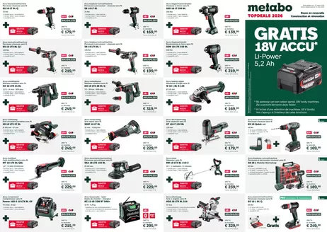 Catalogue Metabo à Seraing | Top Deals 2026 | 2026-01-29T00:00:00.000Z - 2026-03-31T00:00:00.000Z