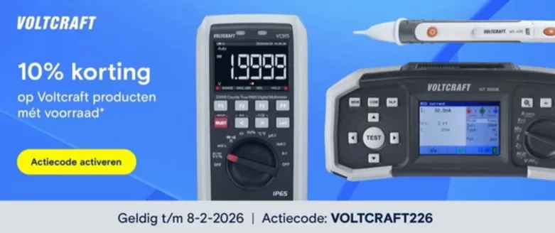 Catalogue Conrad à Kruishoutem | Voltcraft | 2026-02-02T00:00:00.000Z - 2026-02-08T00:00:00.000Z