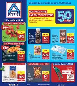 Catalogue Aldi à Oostkamp | Super réductions sur des produits sélectionnés | 2026-02-09T00:00:00.000Z - 2026-02-19T00:00:00.000Z