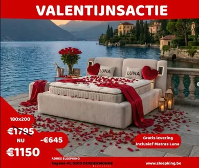 Catalogue Sleepking à Anvers | Valentijnactie | 2026-02-09T00:00:00.000Z - 2026-02-16T00:00:00.000Z