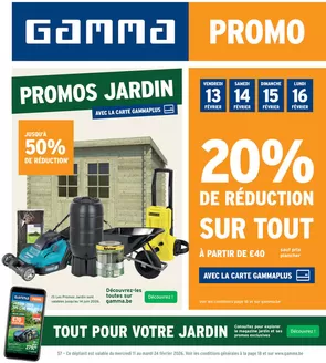 Catalogue GAMMA à Tienen | Offres pour les chasseurs de bonnes affaires | 2026-02-11T00:00:00.000Z - 2026-02-24T00:00:00.000Z