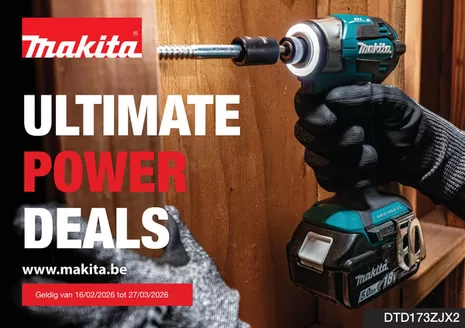 Catalogue Makita à Anvers | Green News | 2026-02-17T00:00:00.000Z - 2026-12-31T00:00:00.000Z