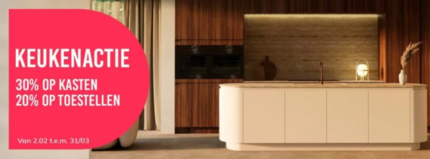 Catalogue Deba Meubelen à Ostende | Keukenactie | 2026-02-18T00:00:00.000Z - 2026-03-31T00:00:00.000Z