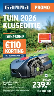 Catalogue GAMMA à Mortsel | Super offre pour tous les clients | 2026-02-11T00:00:00.000Z - 2026-06-14T00:00:00.000Z