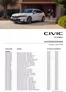 Catalogue Honda à Dixmude | Honda Civic e:HEV Liste de prix des accessoires | 2026-01-01T00:00:00.000Z - 2026-01-31T00:00:00.000Z