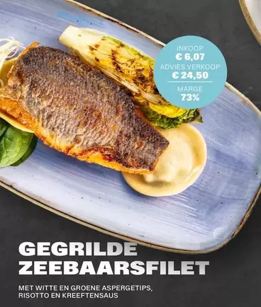 GEGRILDE ZEEBAARSFILET