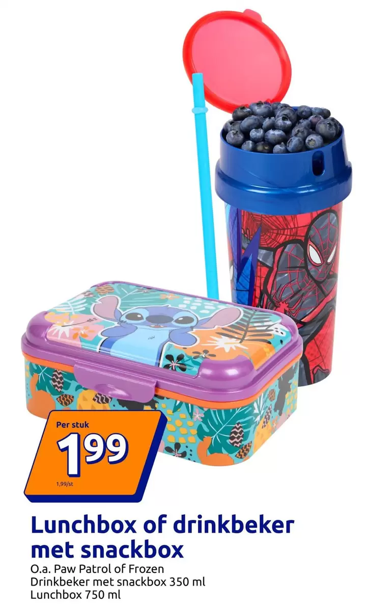 Frozen - Lunchbox of drinkbeker met snackbox