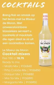Op - Cocktail mixers