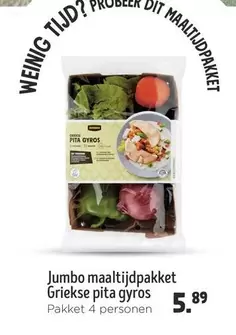 Jumbo - maaltijdpakket Griekse pita gyros