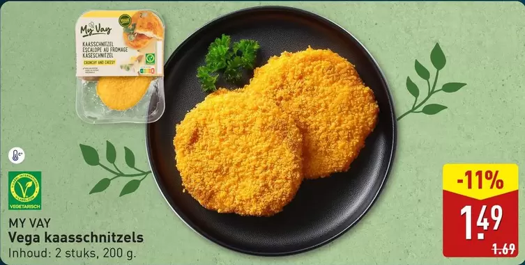 Vega kaasschnitzels