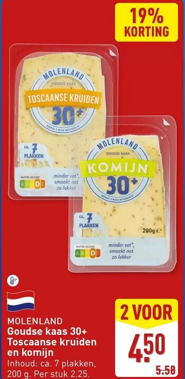 Goudse kaas 30+ Toscaanse kruiden en komijn