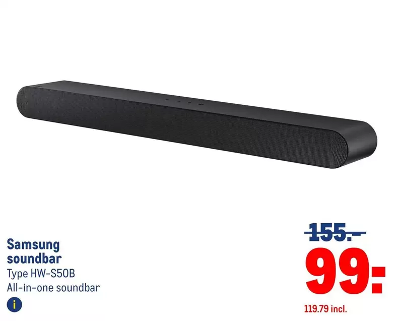 Samsung - soundbar Type HW-S50B All-in-one soundbar