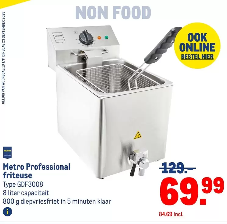 Professional friteuse