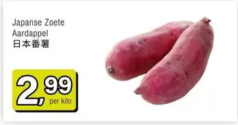 Japanse Zoete Aardappel