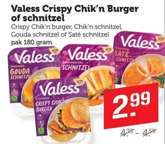 Crispy Chik'n Burger of schnitzel