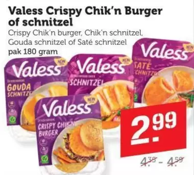 Crispy Chik'n Burger of schnitzel