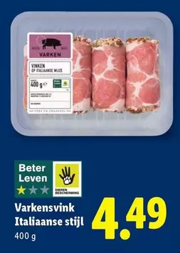 Op - Varkensvink Italiaanse stijl