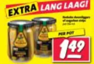 extra - Zilveruitjes, augurken of zilveruitjes strips