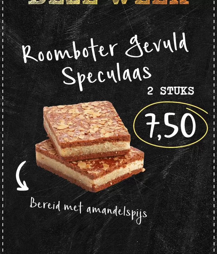 Roomboter gevuld Speculaas