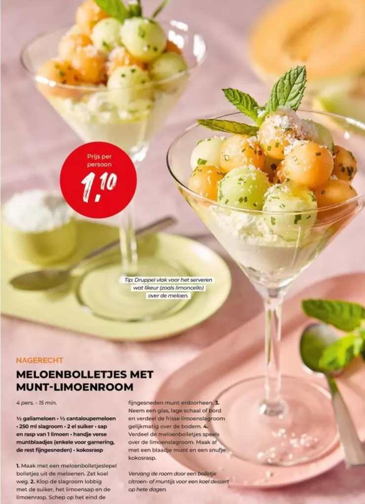 De - MELOENBOLLETJES MET MUNT-LIMOENROOM
