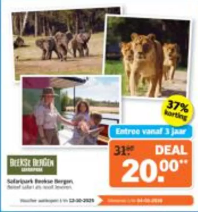 bergen - Entree vanaf 3 jaar