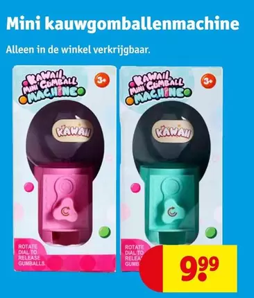De - Mini kauwgomballenmachine