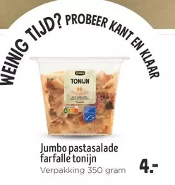 Jumbo - Pastasalade Farfalle Tonijn
