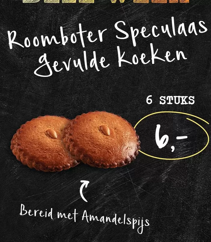 Roomboter Speculaas gevulde koeken