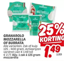 MOZZARELLA OF BURRATA