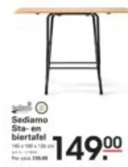Sediamo Sta- en biertafel