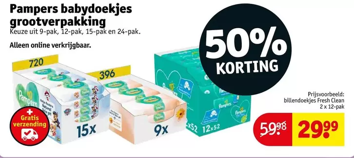 Pampers - Babydoekjes Grootverpakking