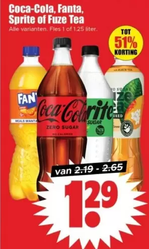 Coca-Cola - Fanta, Sprite of Fuze Tea