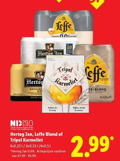 Leffe -  Blond of Tripel Karmeliet