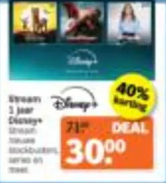 1 jaar Disney+
