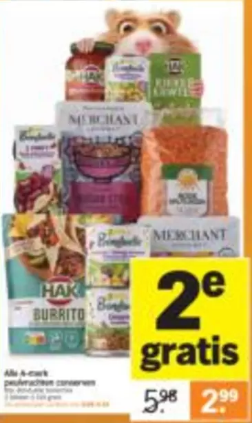 Alle A-merk peulvruchten conserven
