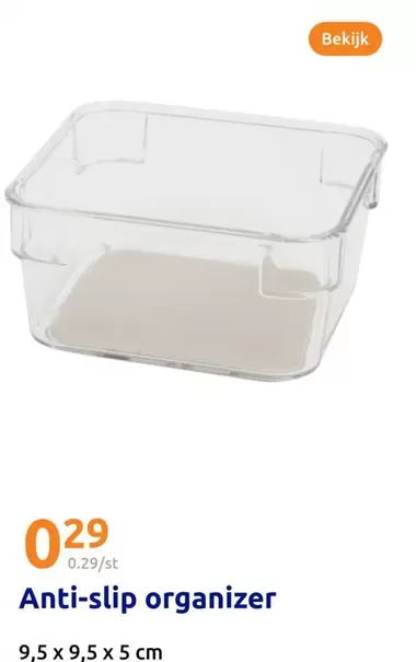 Anti-slip organizer