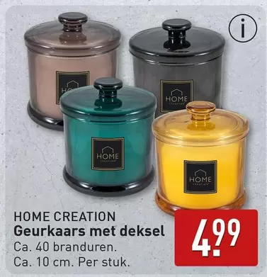 Geurkaars met deksel