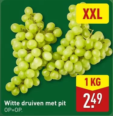 Witte druiven met pit