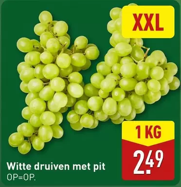 Witte druiven met pit
