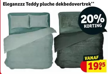 Teddy pluche dekbedovertrek