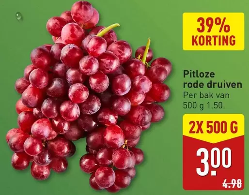 Pitloze rode druiven