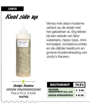 De - GROENE KRUIDENDRESSING