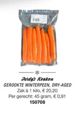 GEROOKTE WINTERPEEN, DRY-AGED