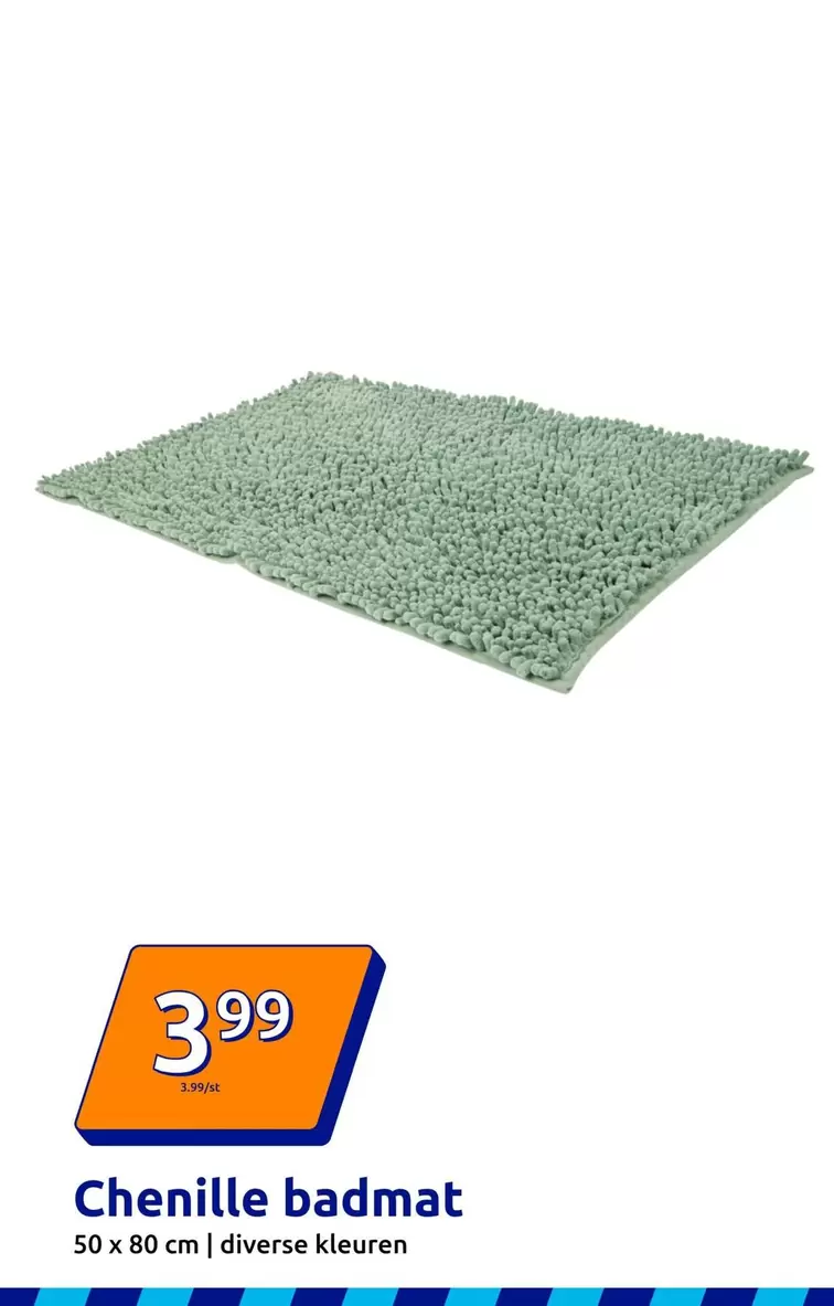 Chenille badmat