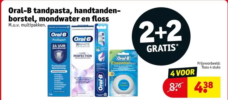 Oral-B - tandpasta, handtanden-borstel, mondwater en floss
