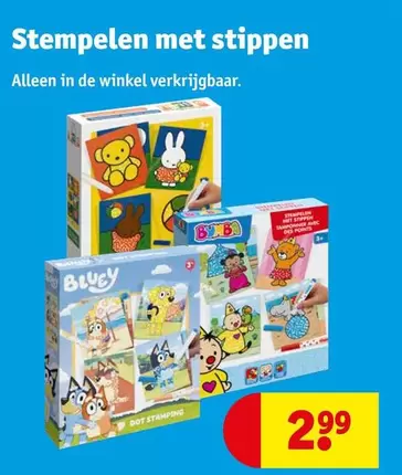 De - Stempelen met stippen